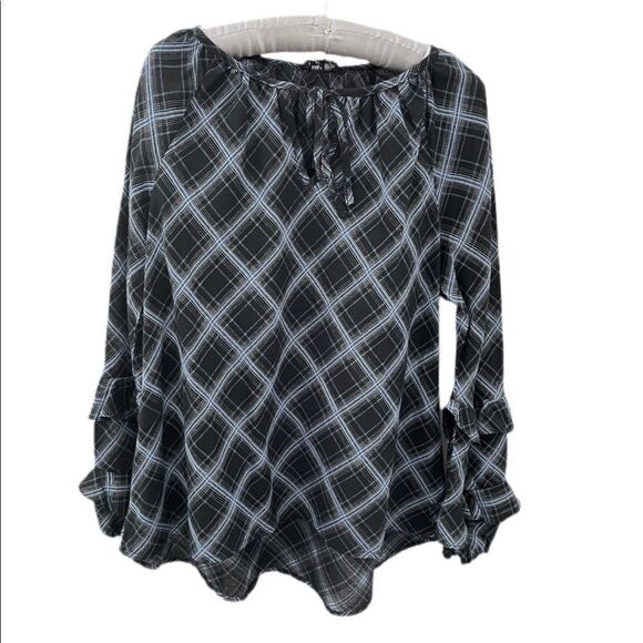 Very J Ruffle Sleeve Blouse - Picture 1 of 5
